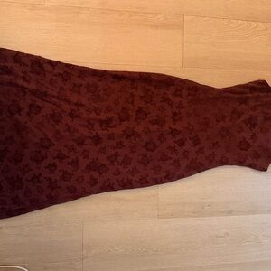 Floral Burgundy Maxi Dress